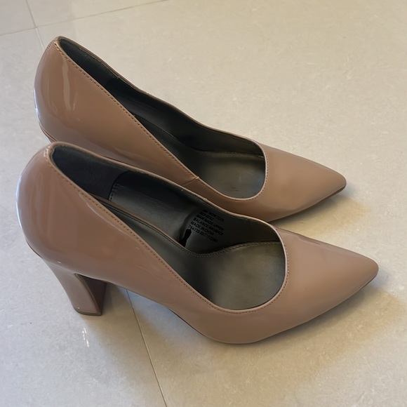 Worthington Womens Zool Pointed Toe Block Heel Pumps - Picture 2 of 5